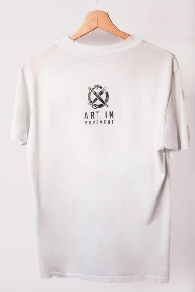 T - SHIRT ARTINMOVEMENT bianca