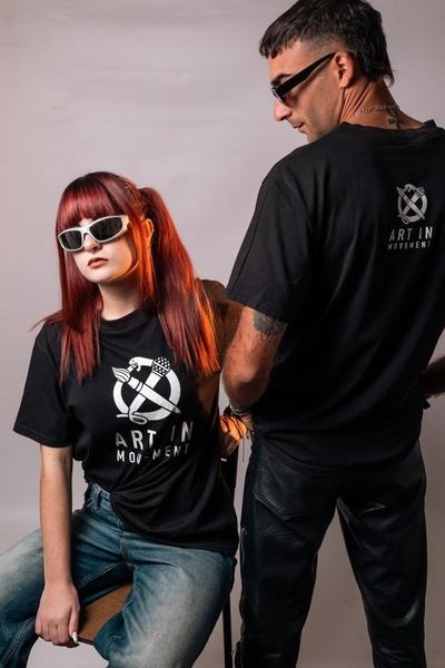 T - SHIRT ARTINMOVEMENT nera