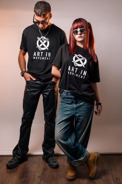 T - SHIRT ARTINMOVEMENT nera